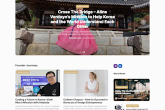 design modern and responsive custom magazine or blog website