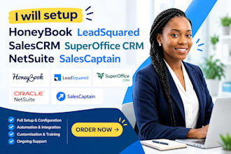 setup honeybook leadsquared salescrm superoffice CRM netsuite salescaptain