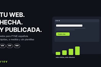 crear una pagina web rapida que capta clientes y mide lo que vende
