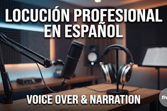 una locución profesional en español para tu proyecto