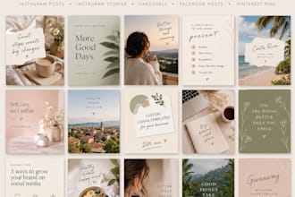 design social media templates on canva