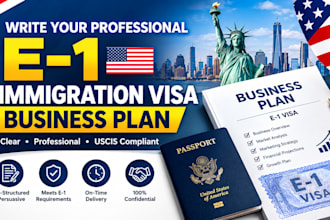 write your professional e1 immigration visa business plan