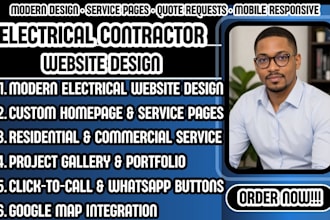 design an electrician, electrical contractor, and electrical services website
