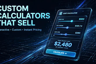 build a custom interactive calculator for your website