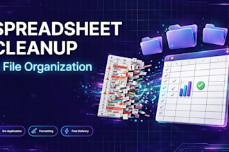 clean up your spreadsheets and organize your files
