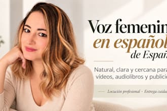 grabar voz femenina en español de españa