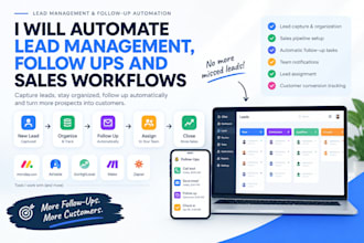 automate lead management, follow ups and sales workflows