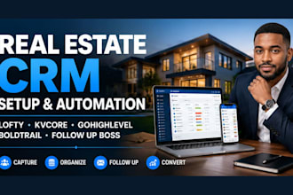 real estate crm kvcore lofty crm gohighlevel automation boldtrail followup boss