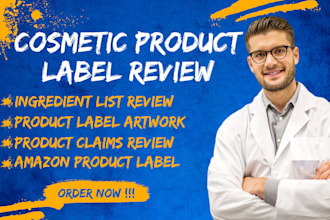 handle eu cosmetic regulatory compliance documents, label review,toxicology