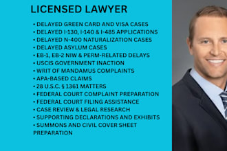 provide professional legal drafting and litigation support for writ of mandamus