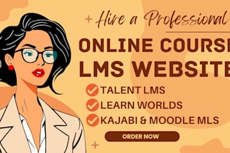 build lms website, elearning website and online course platform with learndash