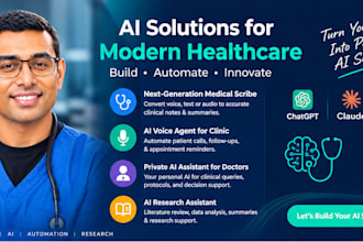 build custom ai healthcare apps, medical ai and ai saas