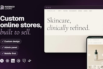 build a custom ecommerce website or online store