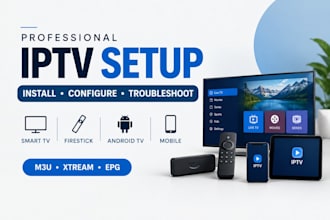 setup and configure iptv on smart TV firestick android TV and mobile