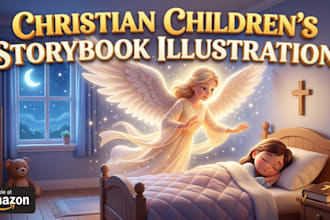 draw children storybook illustration children book illustration for amazon KDP