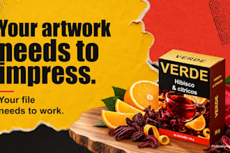 apply your artwork to your supplied packaging dieline