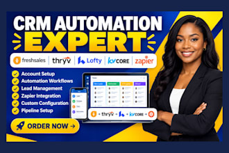 setup freshsales thryv lofty crm automation kvcore workflow zapier integration