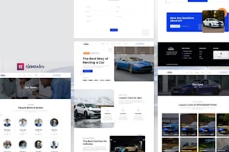 build a car rental website with online booking and rental system