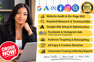 manage your website, marketing, ad campaigns, and SEO