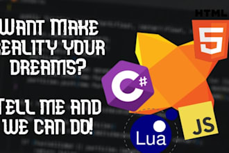 develop custom websites, game scripts and features