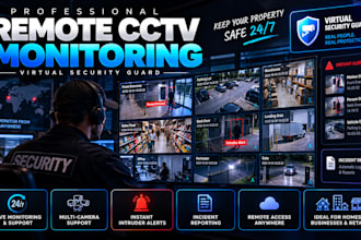 provide 24 7 remote cctv monitoring and video surveillance with instant alerts
