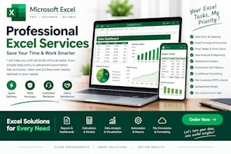 do professional microsoft excel data entry, formatting and spreadsheet tasks
