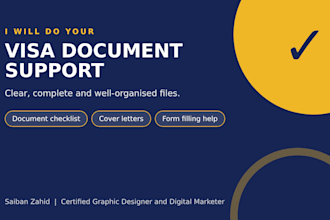 help you prepare your visa application documents and cover letter