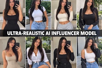 create realistic ai influencer model for brands instagram fanvue ai characters