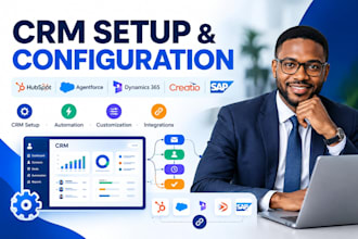 configure agentforce, hubspot, dynamics 365, creatio and sap CRM