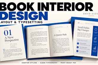 design professional book interior book layout and typesetting