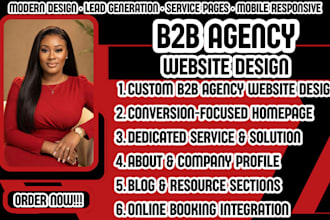 design a professional b2b agency website that generates leads