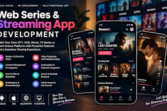 develop a short video, drama and web series app