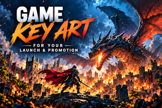 illustrate original game key art for your launch and promotion