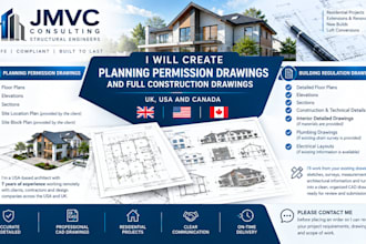 create planning permission drawings and full construction drawings california