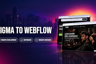 convert figma to webflow responsive website