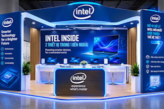design 3d exhibition stand, trade show booth, event design, backdrops