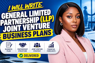 write general limited partnership llp joint venture business plans