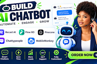 build ai chatbot recast ai flow xo recast ai pinecone chattypeople mobilemonkey