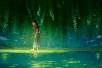 create a 2d background or environment for your project