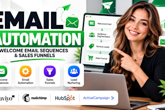 create email automation, welcome email sequences and sales funnels