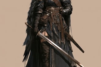 draw dnd character illustration