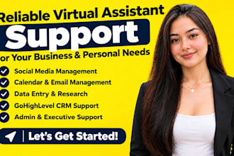 social media manager instagram branding executive virtual assistant ghl