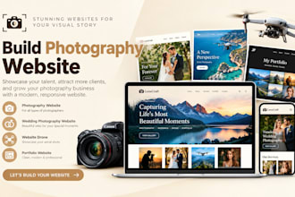 do photography website, wedding photography,  website drone, portfolio website