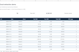extract tables from text based PDF to excel or CSV