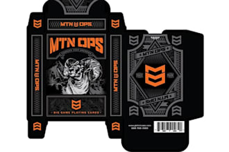 design card game box dieline tuck box rigid magnetic box card game box packaging