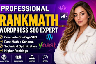 do complete wordpress on page seo optimization with rankmath, schema and yoast