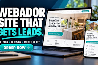 design or redesign a webador website that turns visitors into leads