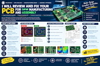 review and fix your pcb for dfm manufacturing and assembly