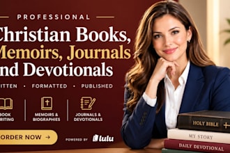 edit and format christian books, memoirs, journals and devotionals