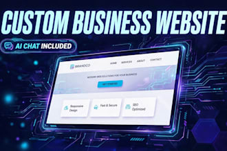 build a custom business website with ai chat included